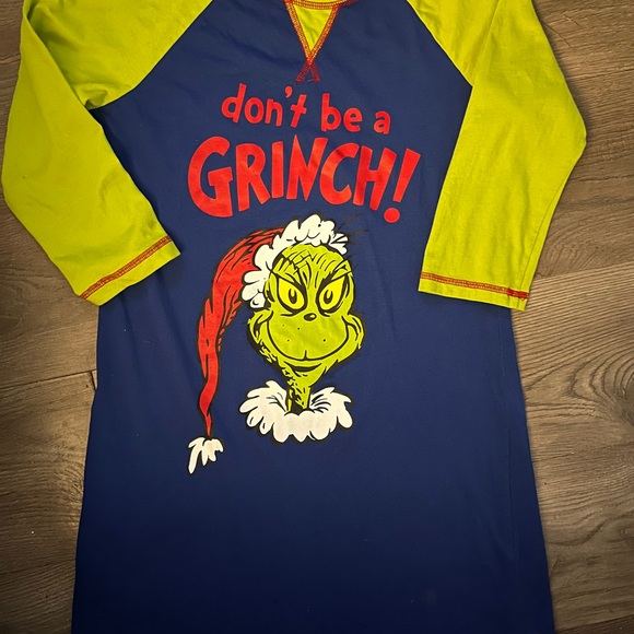 Dr Seuss the Grinch nighty women's small festive comfy oh sooo cute 100% cotton - Picture 3 of 8